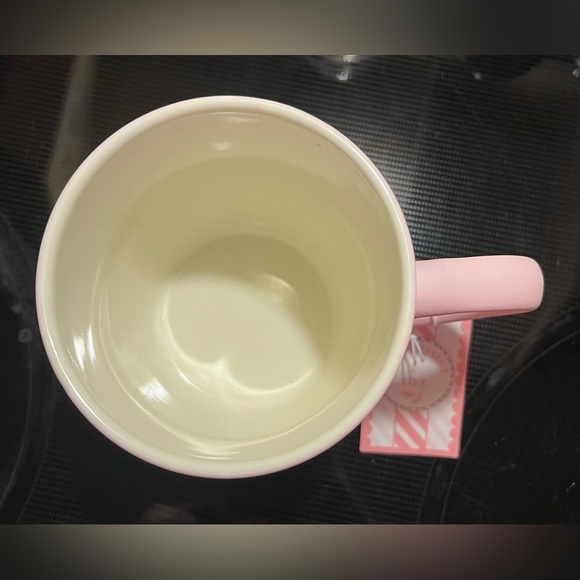 Christmas Pink Gingerbread Gumdrop Matte Soft Touch Mug NWT - Picture 2 of 3